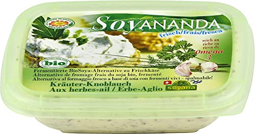 Soyananda Kräuter- Knoblauch - vegane Alternative zu Frischkäse (6 x 140 gr) von Soyana