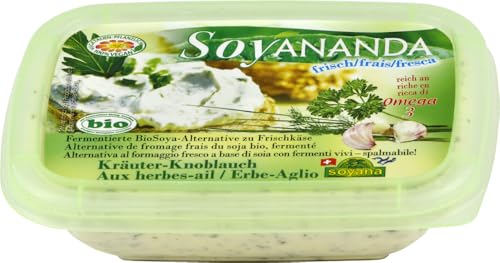 Soyananda Kräuter- Knoblauch - vegane Alternative zu Frischkäse (6 x 140 gr) von Soyana