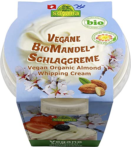 Soyana Mandel-Schlagcreme - vegane Alternative zu Schlagsahne auf der Basis von Mandeln (6 x 250 gr) von Soyana