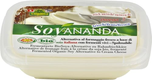 Soyananda Rahmfrischkäse - vegane Alternative zu Rahmfrischkäse (6 x 140 gr) von Soyana