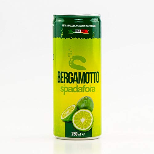 Spadafora Bergamotto Limonade (24 x 250ml) – Erfrischungsgetränk mit Bergamottengeschmack – kalabrische Bergamotte (12%) – kohlensäurehaltig – alkoholfrei – ohne Konservierungsstoffe – EINWEG Dose von Spadafora