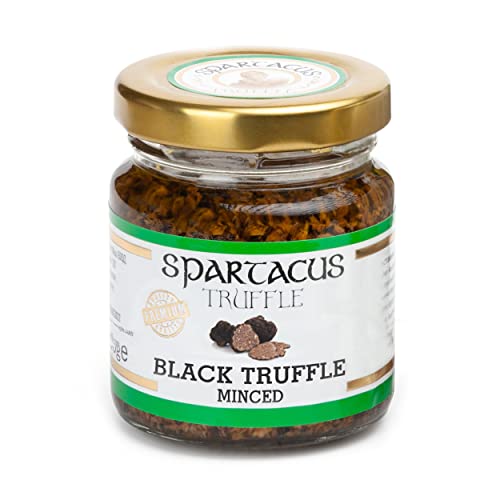 Spartacus Schwarze Gehackter Trüffel en olivenöl | Italienische Spezialitäten | Gönnen Sie sich kulinarische Exzellenz | Erlesene schwarze Trüffel für Feinschmecker von Spartacus Truffle