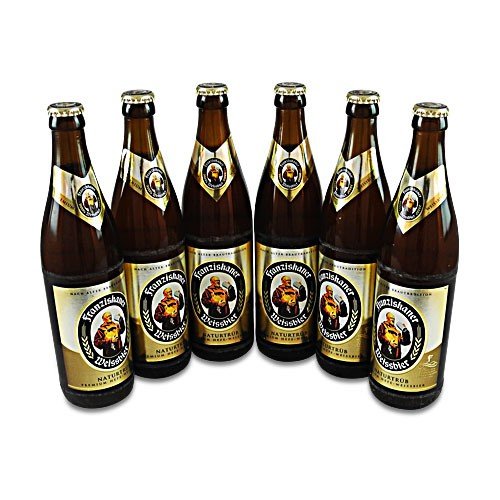 Franziskaner Weissbier naturtrüb (6 Flaschen à 0,5 l / 5,0% vol.) von Spaten Franziskaner Bräu