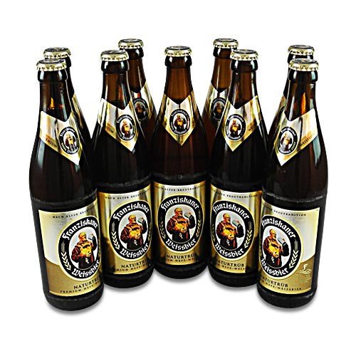 Franziskaner Weissbier naturtrüb (9 Flaschen à 0,5 l / 5,0% vol.) von Spaten Franziskaner Bräu