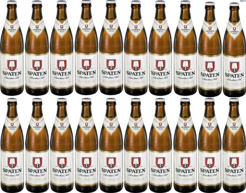 20 x Spaten Münchner hell 0,5 L - 5,2% Alkohol Originalkiste von Spaten