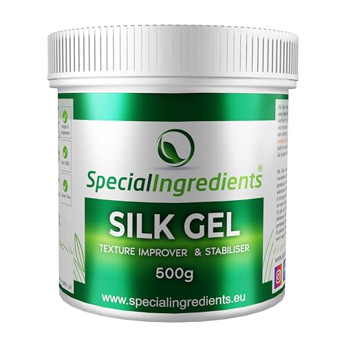 SILK GEL 500g VERBESSERT DIE TEXTUR VON SPEISEEIS, SORBET, TEIG, BROT, BISKUIT, CREMES UND SOßEN (DEUTSCHE ETIKETTEN UND ANLEITUNGEN) von Special Ingredients