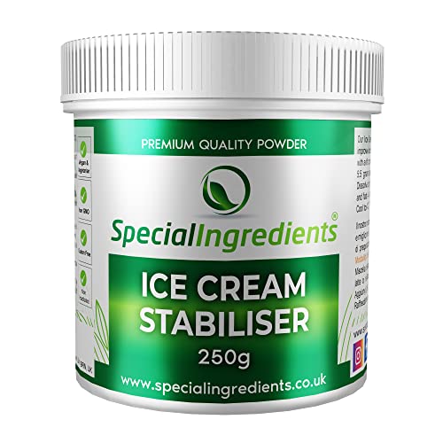 Special Ingredients Eiscreme-Stabilisator und Verbesserer, 250 g, vegan, gentechnikfrei, glutenfrei, recycelbarer Behälter von Special Ingredients