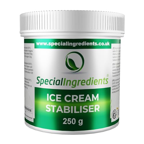 Special Ingredients Eiscreme-Stabilisator und Verbesserer, 250 g, vegan, gentechnikfrei, glutenfrei, recycelbarer Behälter von Special Ingredients