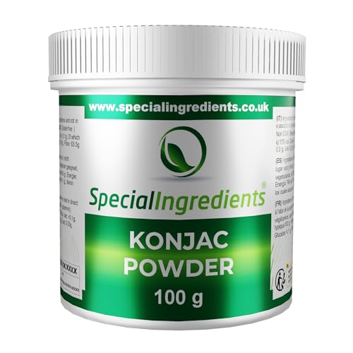 Special Ingredients Konjak Kaugummi Pulver - Premium Qualität Extra Feines Pulver - Vegan, GVO-frei, Glutenfrei - Recycelbarer Behälter (100g) von Special Ingredients