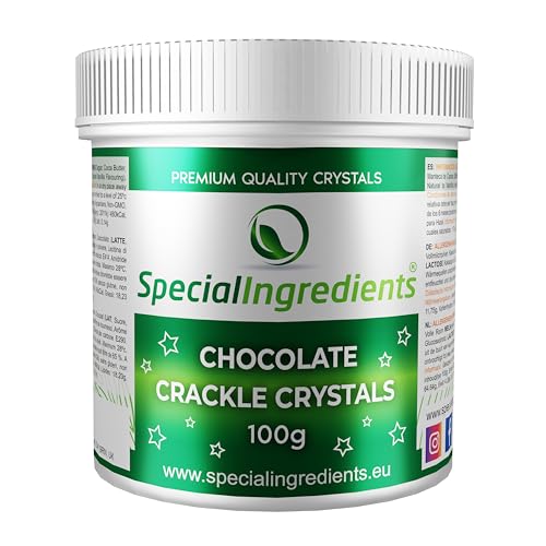 Special Ingredients Schokolade Crackle Crystals Knallbrause 100g Premium Qualität - Geeignet Für Veganer, Nicht Gentechnisch Verändert, Glutenfrei, Nicht Bestrahlt - Recycelbarer Behaltert von Special Ingredients