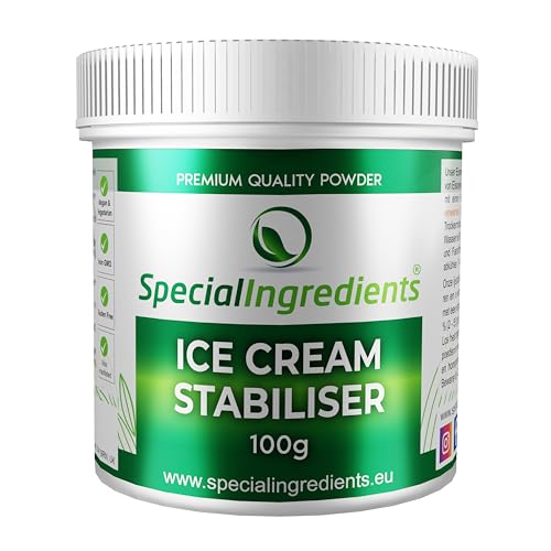 Special Ingredients Speiseeis Stabilisator und Texturverbesserungsmittel 100g (Deutsche Etiketten Und Anleitungen) von Special Ingredients