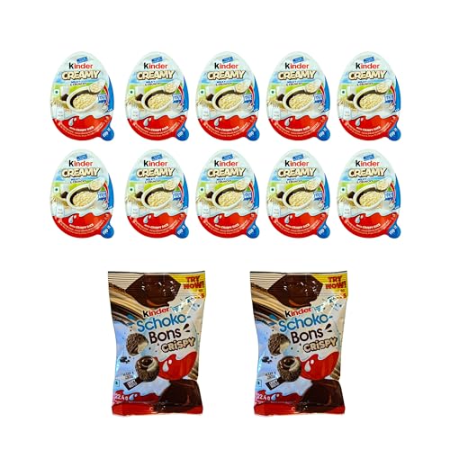 Ferrero | 10x Kinder Creamy + 2x Schoko Bons 22g - Special-Snacks 07® Versandkarton von Special-Snacks 07