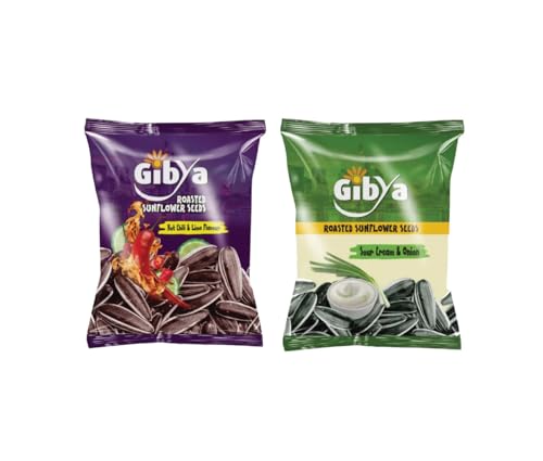Gibya | 2x Sonnenblumenkerne • Sour Cream & Onion • Hot Chili & Lime ➤ High Protein Snack von Special-Snacks 07