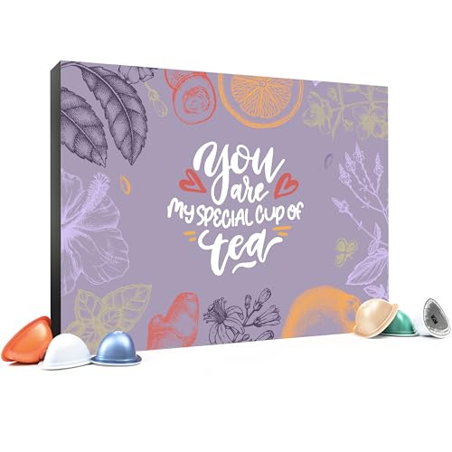 Special T Teekapseln Probierpaket mit 25 Teesorten – zufällige Auswahl aus Schwarztee, Grüntee, Rooibos & exotischem Blauen Tee Perfekt zum Entdecken von SPECIAL.T
