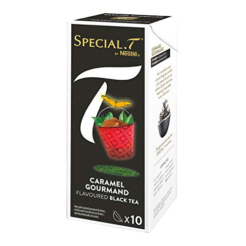 Special.T - Caramel Gourmand - Aromatisierter Schwarztee 1 Packung (10 Kapseln) von Special.T