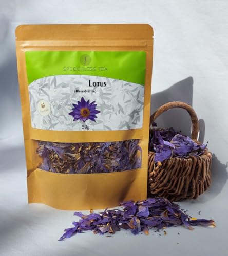 Lotus Tee | Premium Qualität - Handgepflückt - schneller Direktversand aus Deutschland (Blütenblätter, 50g) von Speechless Tea