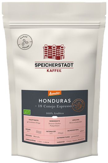 Speicherstadt Kaffee Honduras 18 Conejo Bio Demeter Espresso von Speicherstadt Kaffee