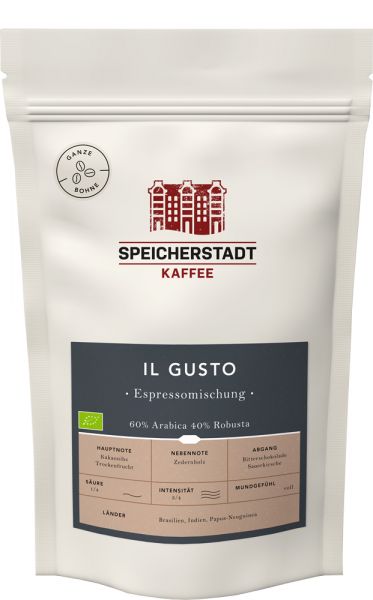 Speicherstadt Kaffee Il Gusto Espressomischung | BIO von Speicherstadt Kaffee