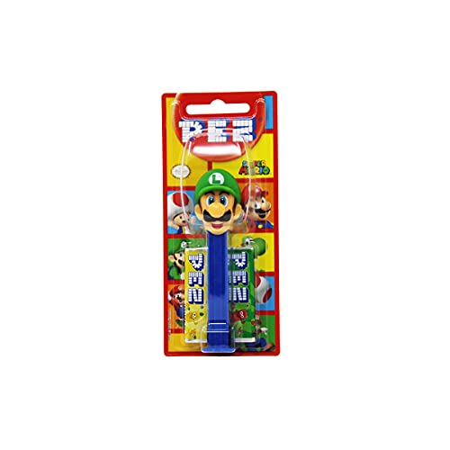 PEZ Super Mario Spender mit grüner Kappe 2 Päckchen süßen Bonbons 17g von Spender