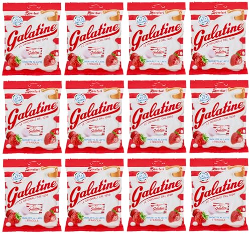 12er-Pack Sperlari Galatine Tavolette al Latte e Fragola,Milch- und Erdbeer Bonbons,115g Beutel 12er-Pack Sperlari Galatine Tavolette al Latte e Fragola,Milch- und Erdbeer Bonbons,115g Beutel von Sperlari
