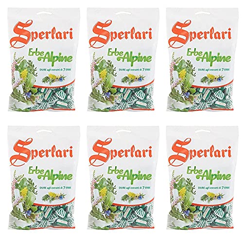6x Sperlari Süßigkeiten Geschmack Alpine Kräuter italien 200g Beutel von Sperlari