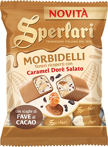 Sperlari - Morbidelli weiche Mini-Nougats mit Salzkaramell-Dorè-Überzug 117g Sperlari - Morbidelli weiche Mini-Nougats mit Salzkaramell-Dorè-Überzug 117g von Sperlari