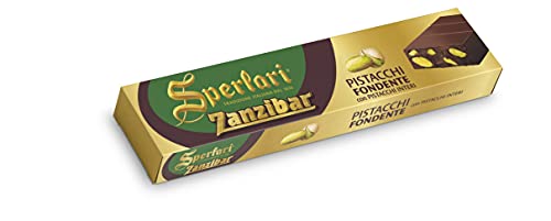 Sperlari - Torrone, Turron, Zanzibar Nougat mit Pistazien und dunklem Schokoladenüberzug, glutenfrei - 200g Sperlari - Torrone, Turron, Zanzibar Nougat mit Pistazien und dunklem Schokoladenüberzug, glutenfrei - 200g von Sperlari