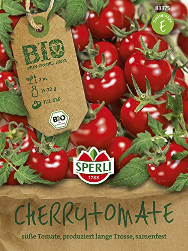 BIO Tomate Zuckertraube Cherrytomate rot von Sperli