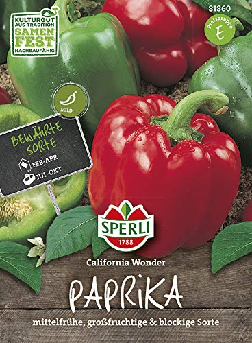 Sperli 81860 Paprika California Wonder (Paprikasamen) von Sperli