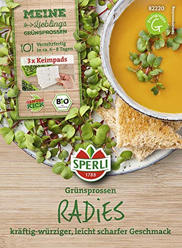Sperli 82220 MicroGreen Nachfüllpad für Bio-Radieschen-Keimsprossen (Keimsprossen) von Sperli