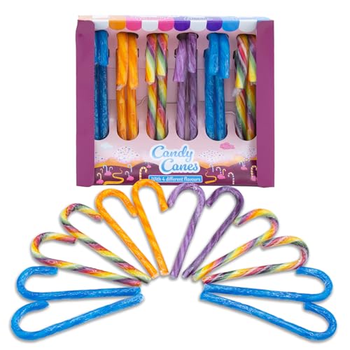 Zuckerstangen essbar 4 verschiedene Sorten - 24 Stück - Candy Cane Weihnachtsbaum Anhänger zum Essen - Christbaum Schmuck Weihnachts Deko Süßigkeiten Bonbon Zuckerstangen essbar 4 verschiedene Sorten - 24 Stück - Candy Cane Weihnachtsbaum Anhänger zum Essen - Christbaum Schmuck Weihnachts Deko Süßigkeiten Bonbon von Spetebo