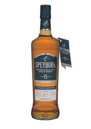 SPEYBURN 15 YEARS I Speyside Single Malt Scotch WhiskyI Award Winner I 700 ml I 46 % Vol. I Non-chill filtered I Natürlich Farbe von Speyburn