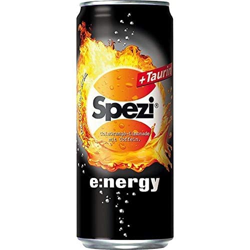 Spezi Energy + Taurin 12 x 0,33 Liter inkl. 3€ DPG EINWEG Pfand Spezi Energy + Taurin 12 x 0,33 Liter inkl. 3€ DPG EINWEG Pfand von Spezi Energy