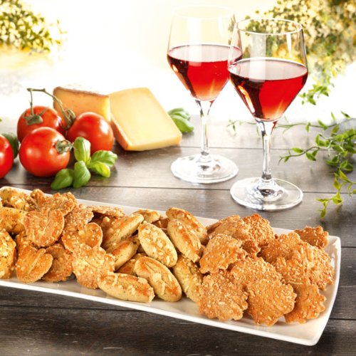 Herzhaftes und pikantes Käsegebäck in verschiedenen Geschmacksrichtungen: Gouda und Parmesan. Eine köstliche Knabberei zu Wein oder Bier. Insgesamt 400g Herzhaftes und pikantes Käsegebäck in verschiedenen Geschmacksrichtungen: Gouda und Parmesan. Eine köstliche Knabberei zu Wein oder Bier. Insgesamt 400g von Spezialitäten G. Schulteis GmbH