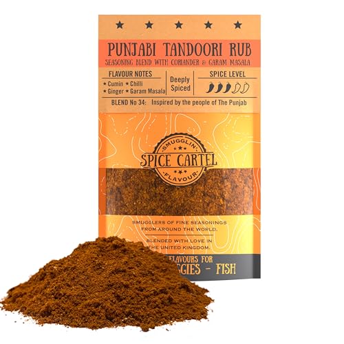 Gewürzkartellpunjabi Tandoori Masala Gewürzmischung. Handwerksgewürzmischung inspiriert vom indischen Tandoor. 35G wiederverschließbarer Beutel. Hand gemacht mit Liebe in Großbritannien. von Spice Cartel