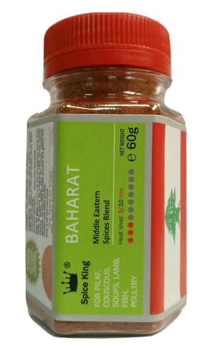 Spice King Baharat Middle Eastern Gewürzmischung für Pilaw, Wärmestufe 3/10, 60 g Spice King Baharat Middle Eastern Gewürzmischung für Pilaw, Wärmestufe 3/10, 60 g von Spice King