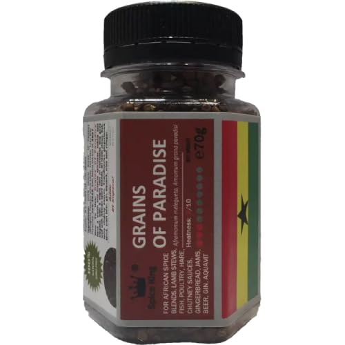 Spice King Grains of Paradise, Melegueta Pepper Seeds, Aframomum Melegueta 70 g (2.46 oz) von Spice King