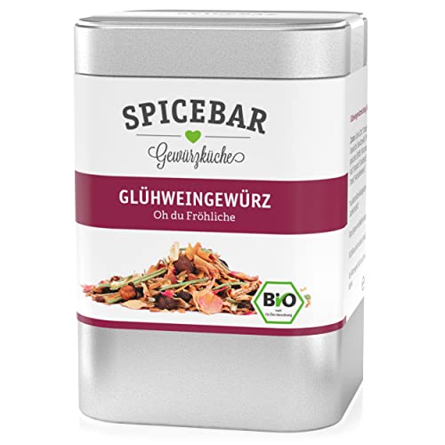 Spicebar Glühweingewürz (50g Dose) - Bio Gewürzmischung für Glühwein, Kinderpunsch & Feuerzangenbowle - für ca. 6-7 l - alkoholfrei, vegan & ohne Zucker von Spicebar Gewürzküche