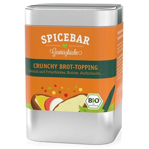 Spicebar Crunchy Brot Topping Bio - 75g - das perfekte Stullengewürz auf Butter, Frischkäse und Aufschnitt - für ein genussvolles Frühstück von Spicebar Gewürzküche