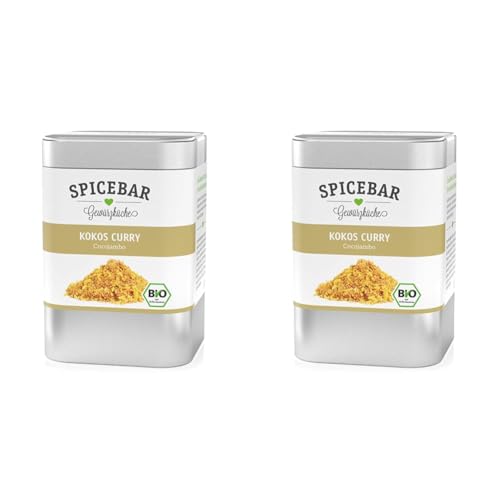 Spicebar Kokos-Curry, für Hühnchen und Gemüse, Bio (1 x 70g) (Packung mit 2) von Spicebar Gewürzküche