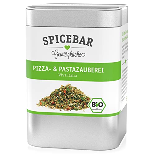 Spicebar Pizza- und Pastazauberei - 50 Gramm - Pizzagewürz und Spaghettigewürz in Premium Bio Qualität, Gewürzmischung im Streuer Spicebar Pizza- und Pastazauberei - 50 Gramm - Pizzagewürz und Spaghettigewürz in Premium Bio Qualität, Gewürzmischung im Streuer von Spicebar Gewürzküche