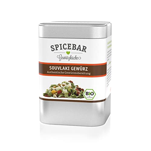 Spicebar Souvlaki Gewürz, bio - 70g - geeignet als Marinade, Trockenrub für Fleischspieße von Spicebar Gewürzküche
