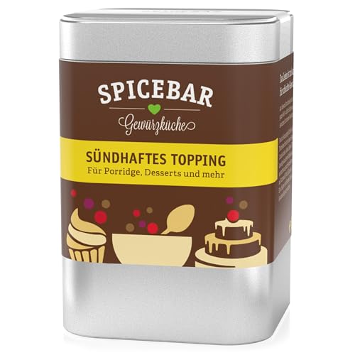 Spicebar Sündhaftes Topping Bio - 80g - süße Verführung für Porridge, Milchreis, Joghurt und mehr - auch pur ein wahrer Genuss von Spicebar Gewürzküche