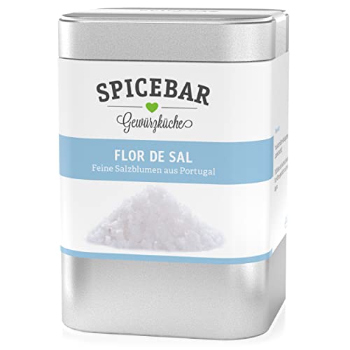 Spicebar Flor de Sal - Feinste Salzblumen aus Portugal, Meersalz-Flocken naturbelassen (1x70g) von Spicebar Gewürzküche