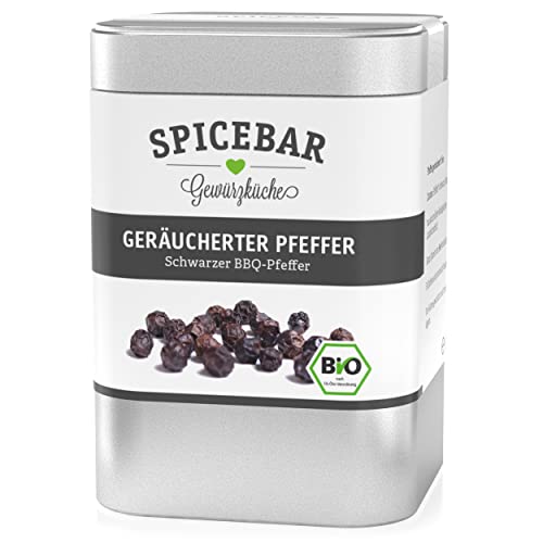 Spicebar Geräucherter Pfeffer, Ganz, Bio (1 x 70g) von Spicebar Gewürzküche