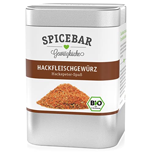 Spicebar Hackfleischgewürz Hackepeterspass, Hack und Mett Gewürz, Bio (1 x 80g) von Spicebar Gewürzküche