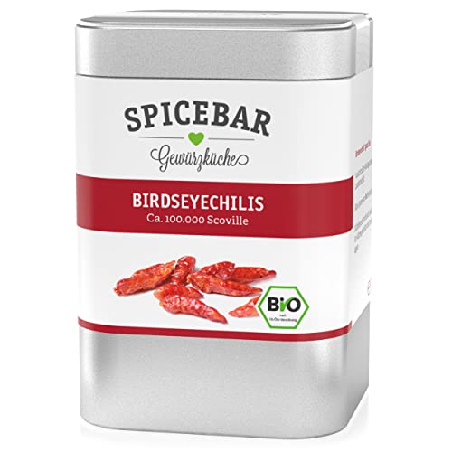 Spicebar Birdseye Chili ,ca. 100 000 Scoville, Ganze Schote, Bio (1 x 20g) von Spicebar Gewürzküche