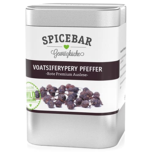 Spicebar Wilder Urwaldpfeffer Voatsiperiferypfeffer - Rote Premiumauslese aus Madagskar (1 x 60g) von Spicebar