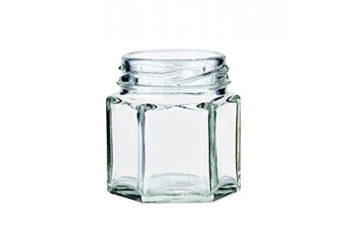 Glas, sechseckig, 45 ml, 43mm Mündung, ohne Deckel, 1 St Glas, sechseckig, 45 ml, 43mm Mündung, ohne Deckel, 1 St von Spiceworld