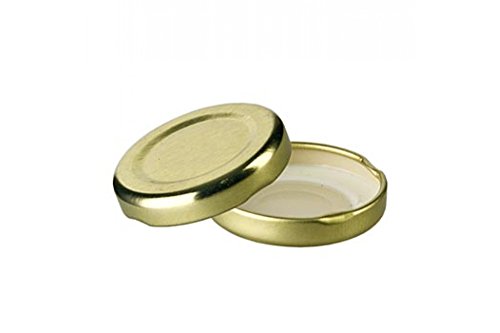 Golddeckel für Sechseckglas, 43mm, 45,47,53 ml, 1 St von Spiceworld